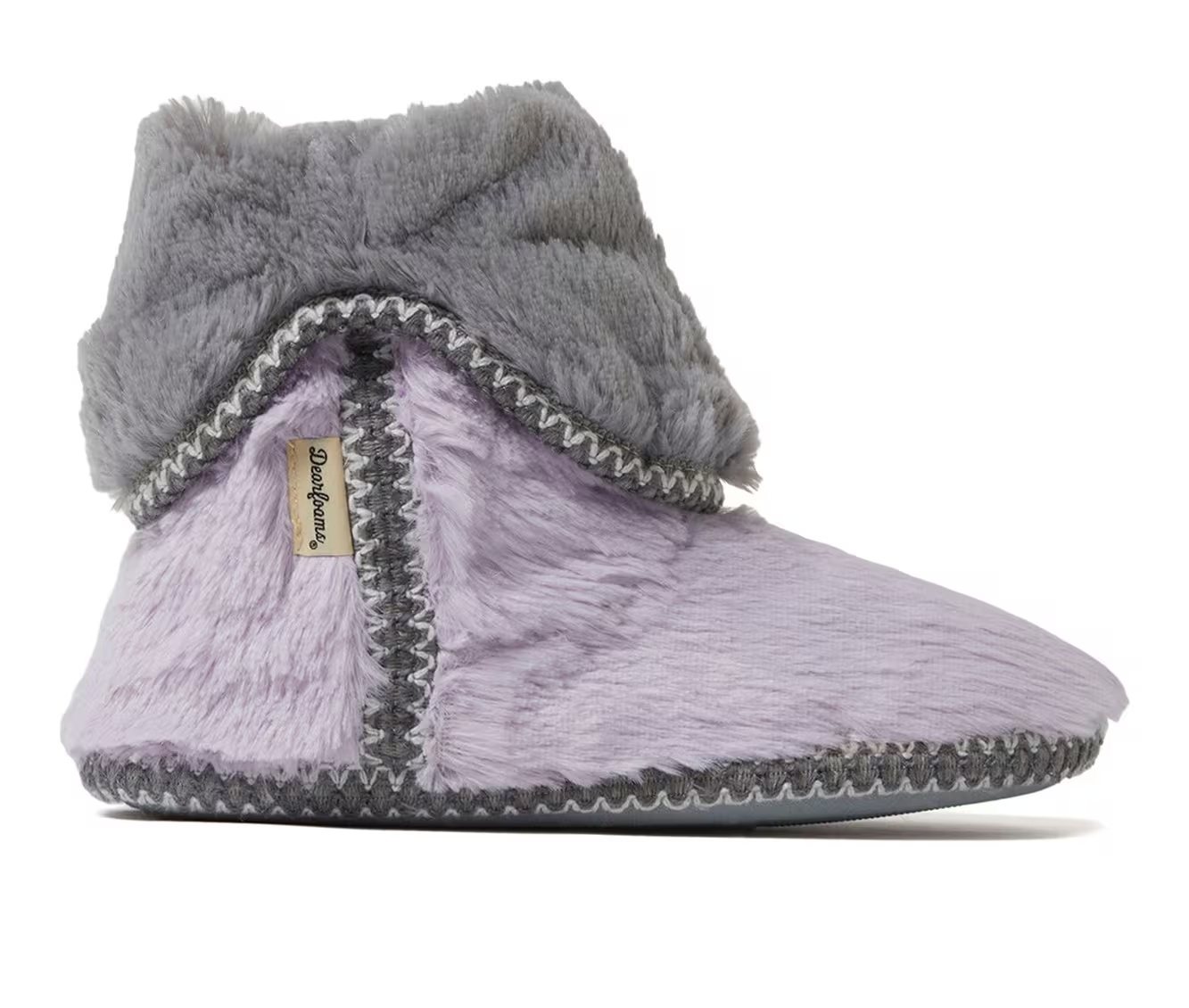 Dearfoams Beth Pile Fold Down Bootie Slippers