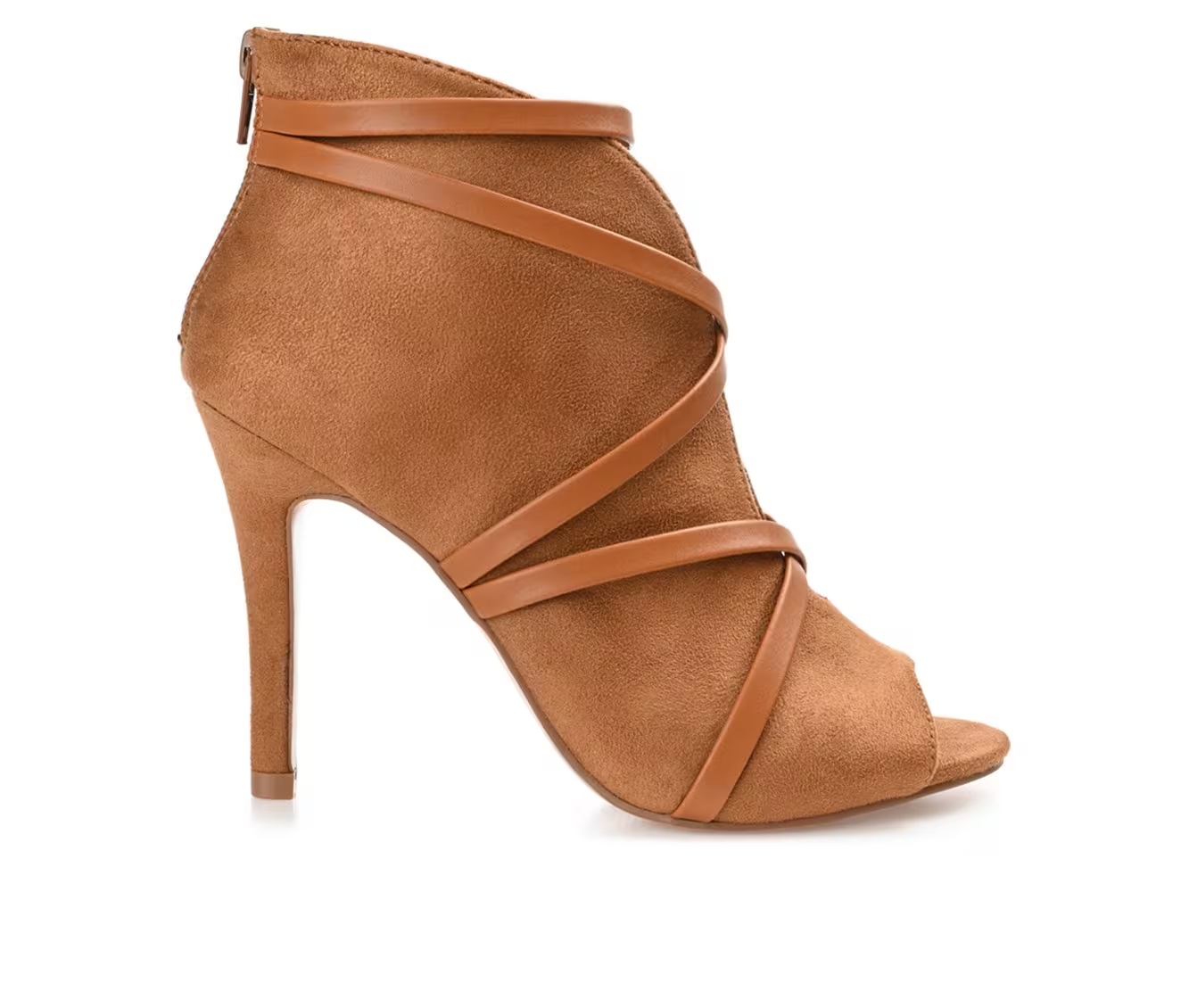Women's Journee Collection Samara Stiletto Peep Toe Booties