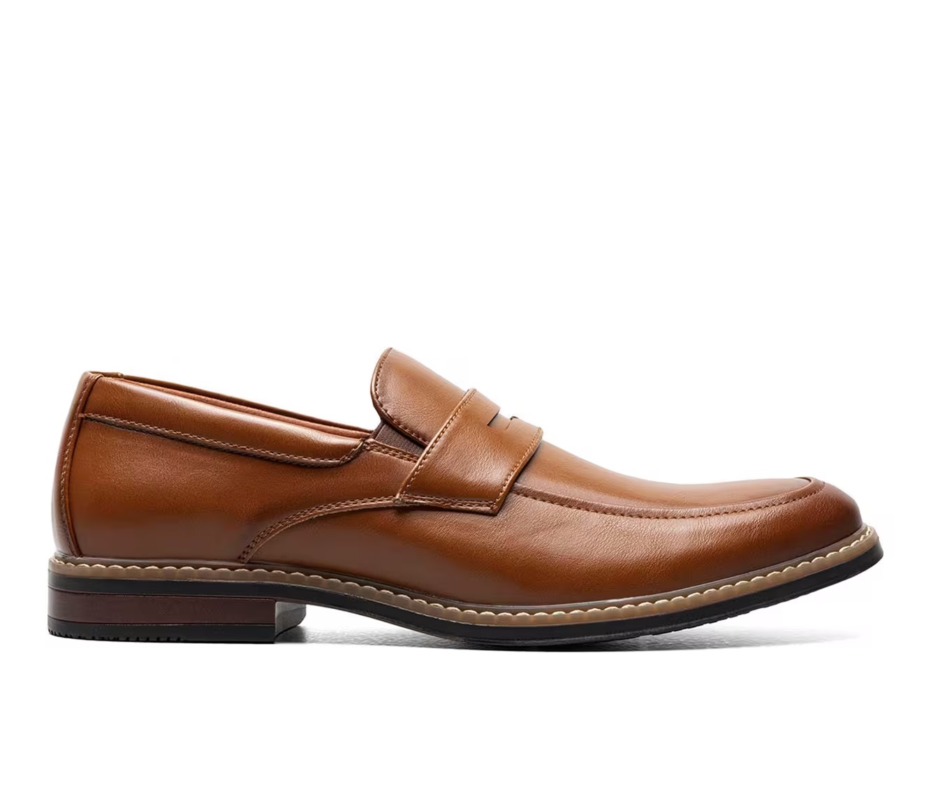 Men's Nunn Bush Carmelo Moc Toe Penny Loafer Dress Shoes