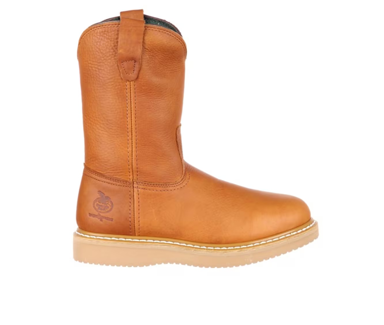 Men's Georgia Boot 10" Wedge Steel Toe Pull On Work Boots