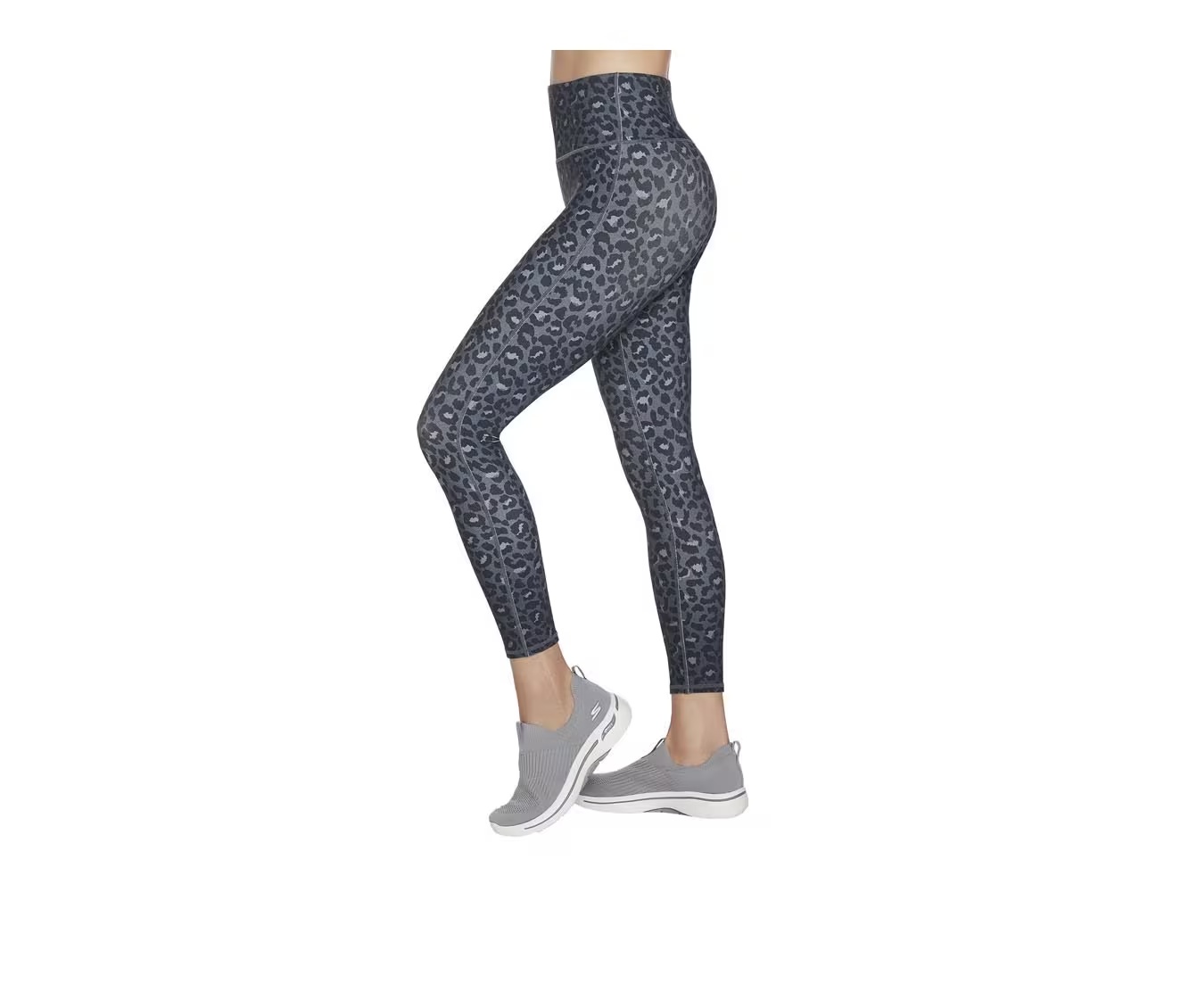 Skechers Go Apparel GO WALK Midnight Leopard 7/8 High-Waisted Leggings