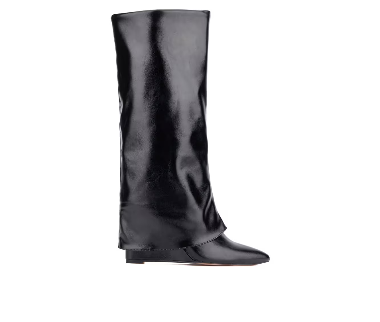 Women's New York and Company Queena Knee High Wedge Boots