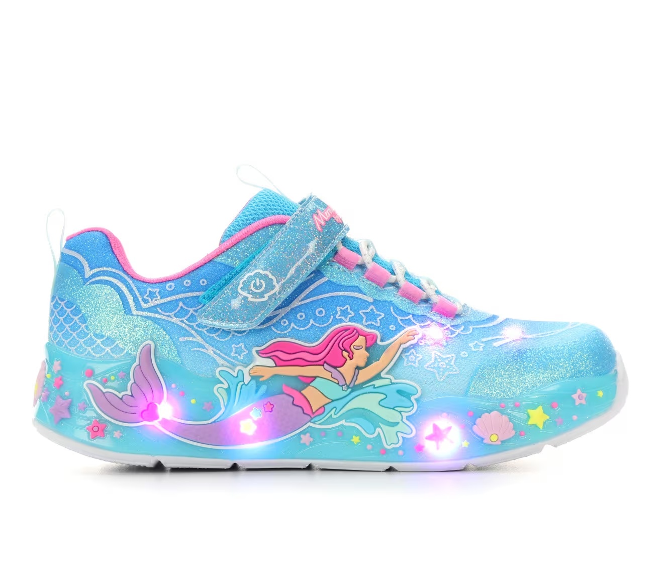 Girls' Skechers Little Kid Mermaid Dreams Light-Up Shoes