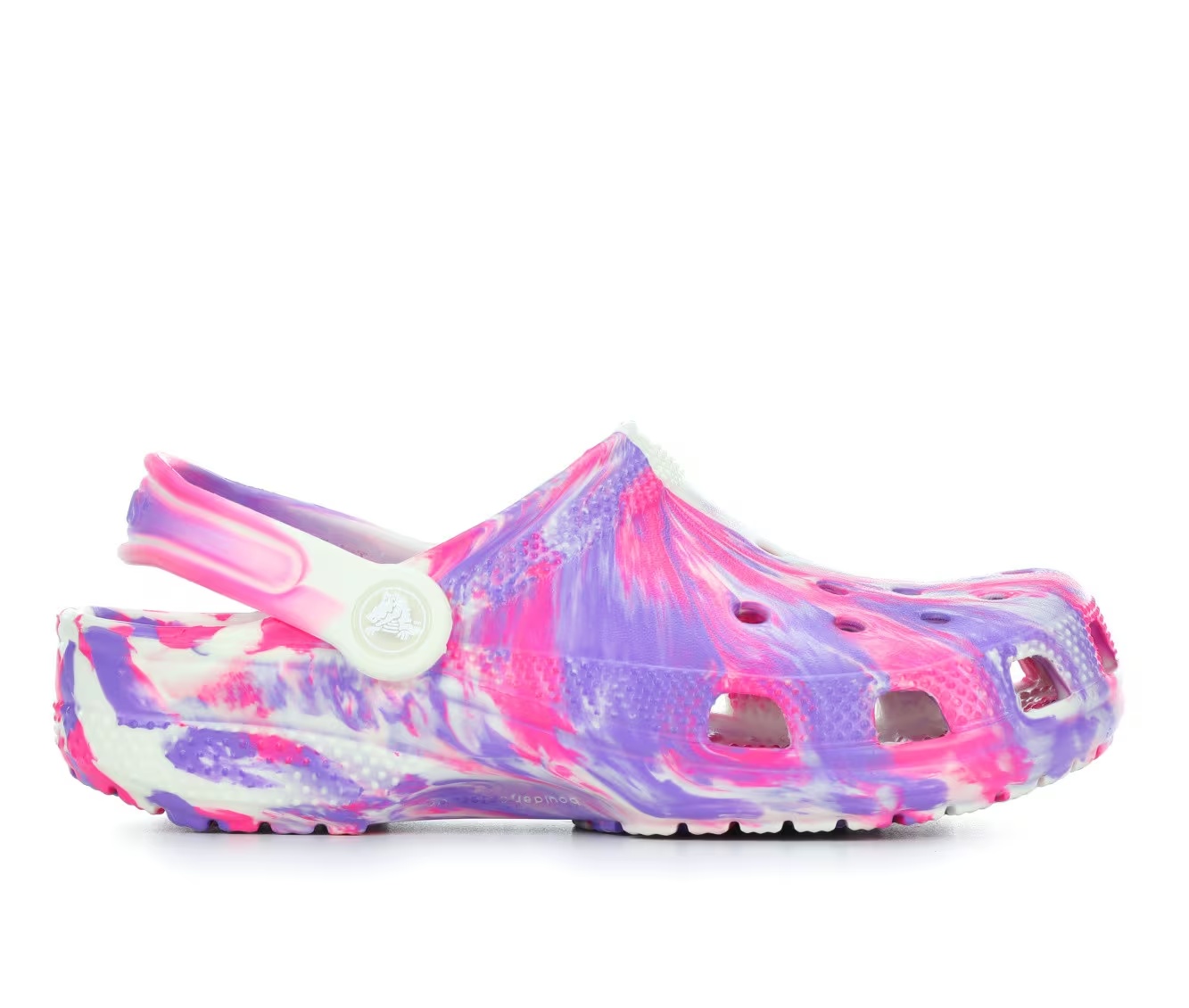 Girls' Crocs Little Kid & Big Kid Classic Glow Marbled Clogs