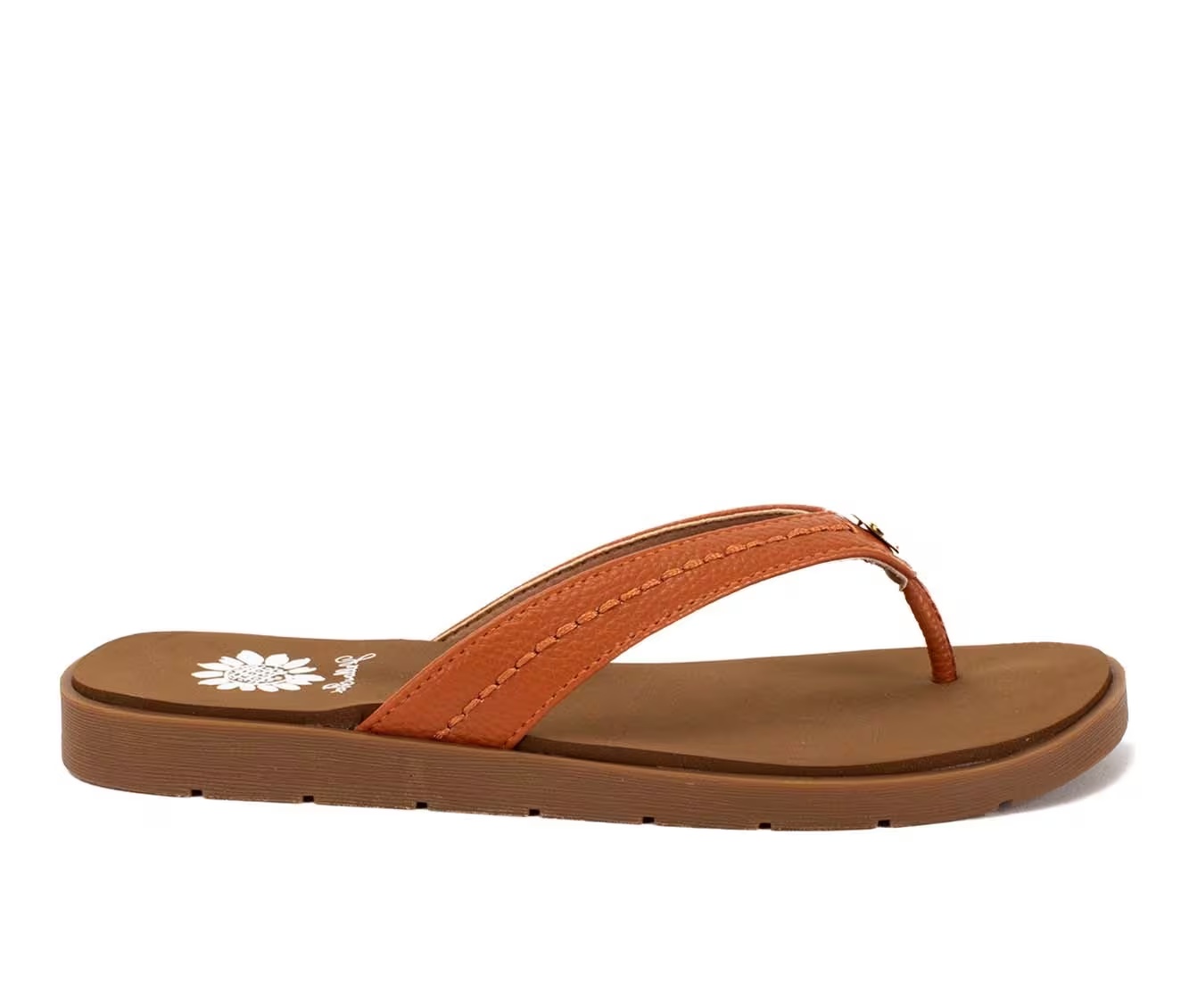 Women's Yellow Box Fallen Flip-Flops