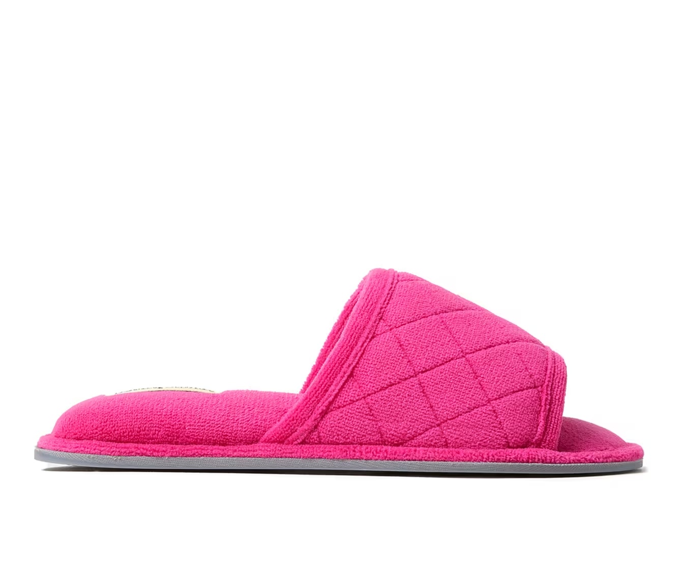 Dearfoams Beatrice Terry Slide with Quilted Vamp Slippers