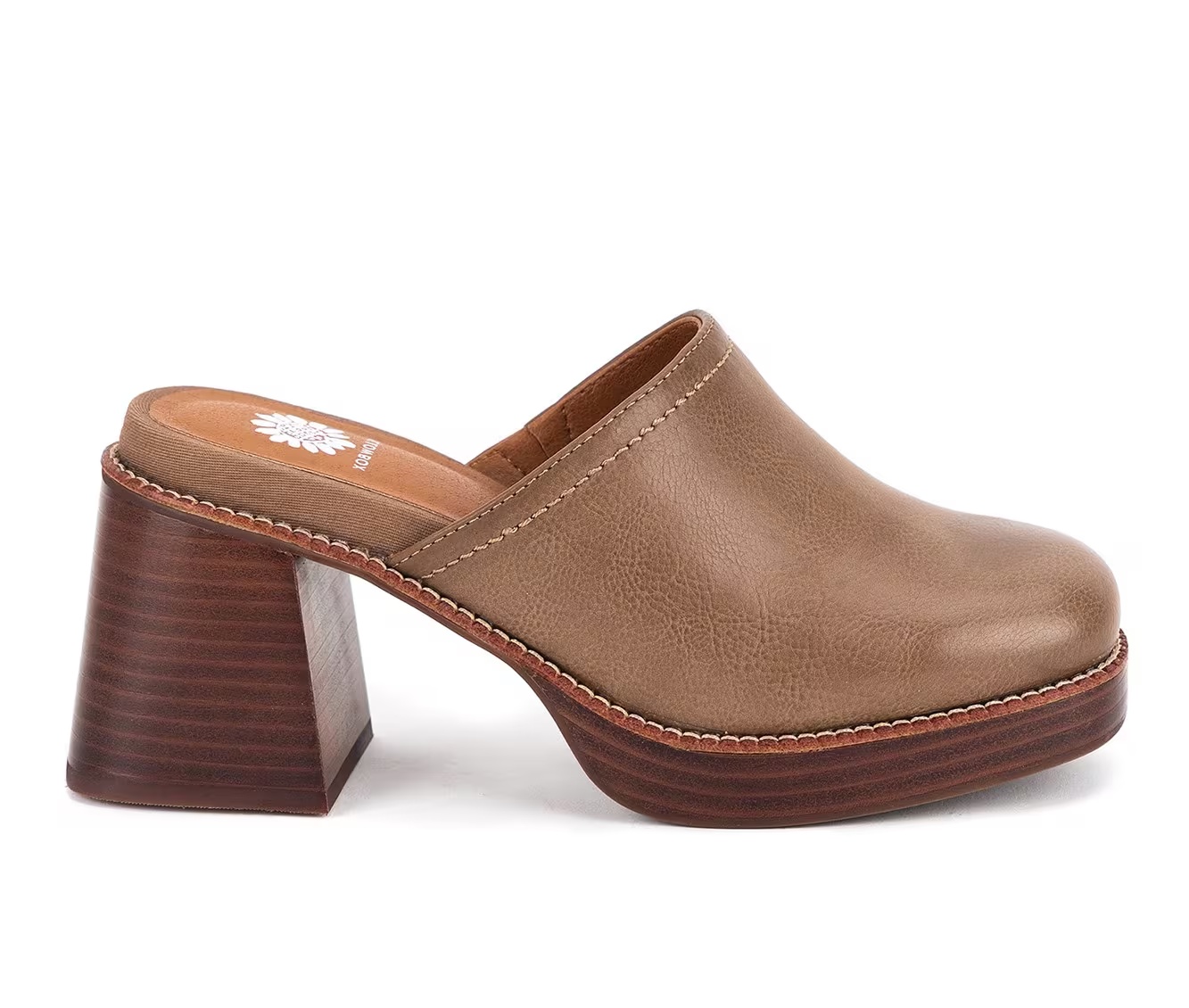 Women's Yellow Box Ivaria Platform Clogs