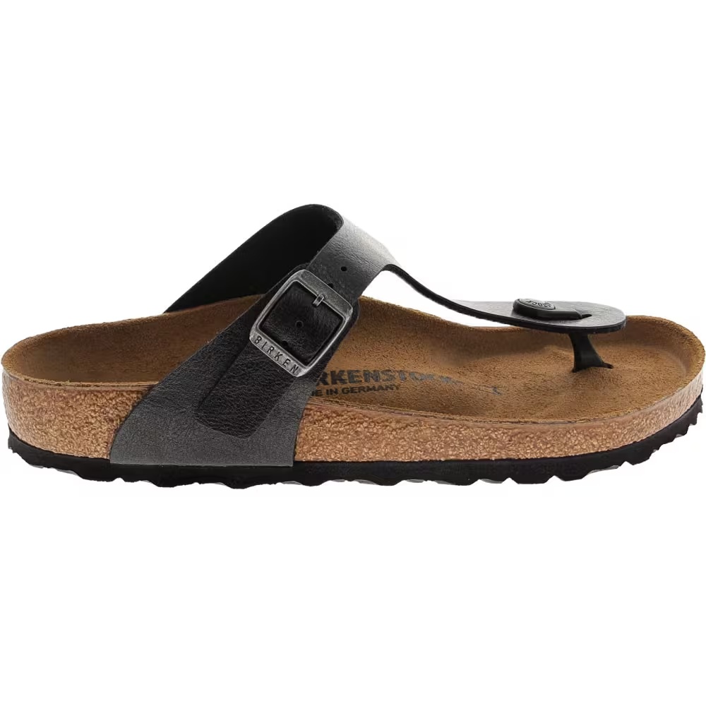Women's Birkenstock Gizeh Licorice Footbed Sandals