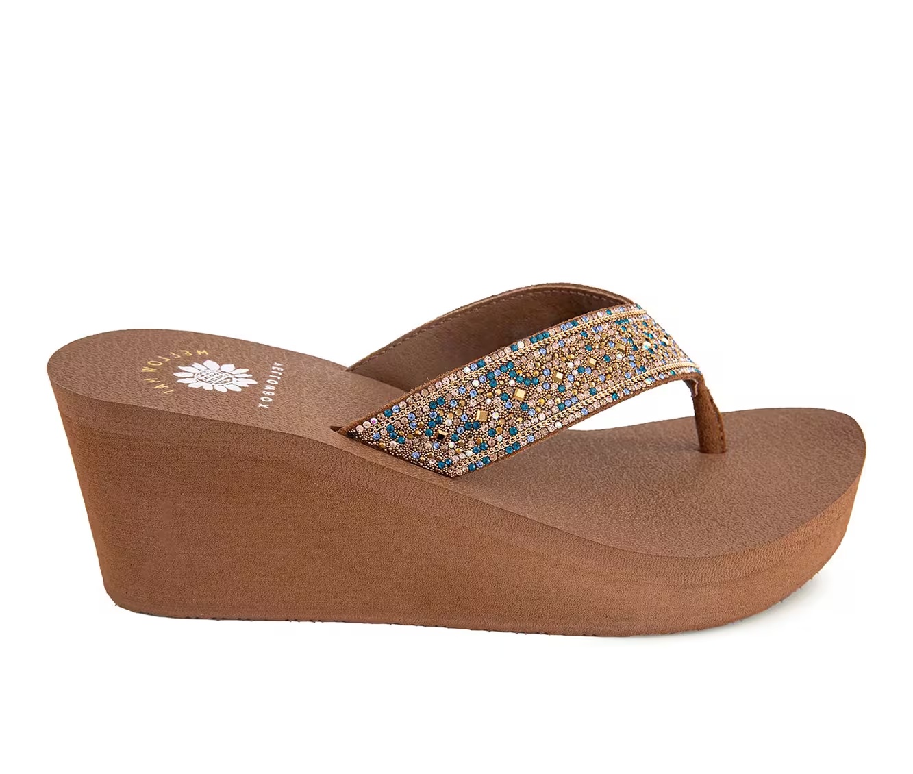 Women's Yellow Box Waneta Wedge Flip-Flops