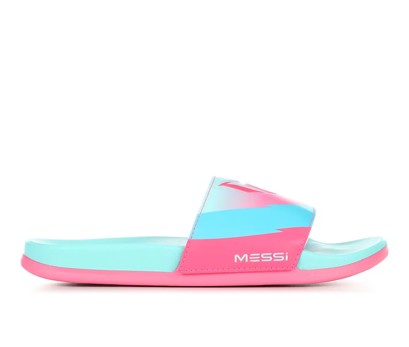 Girls' Adidas Little Kid & Big Kid Adilette Comfort Messi Sport Slides