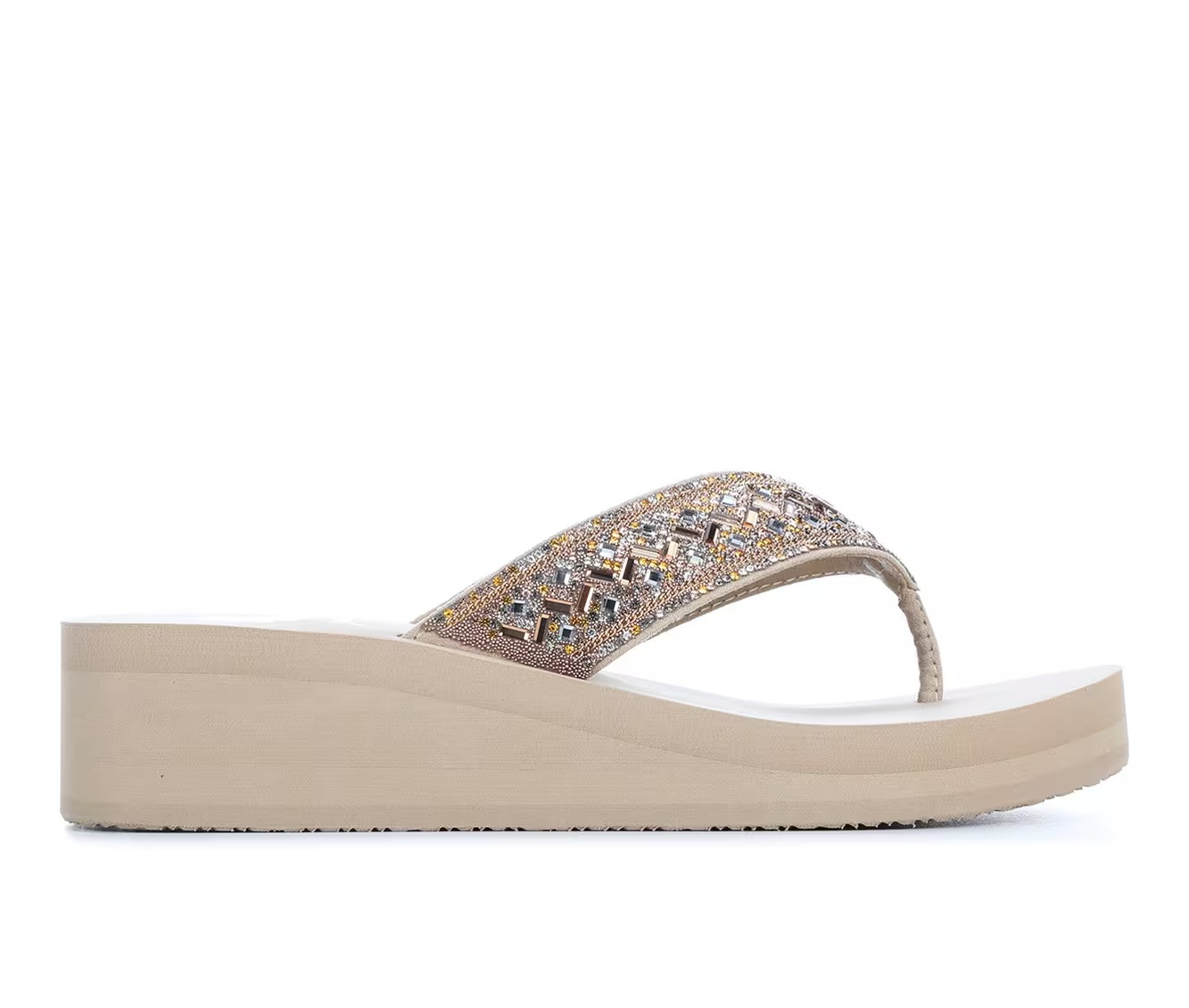 Women's Yellow Box Selma Wedge Flip-Flops