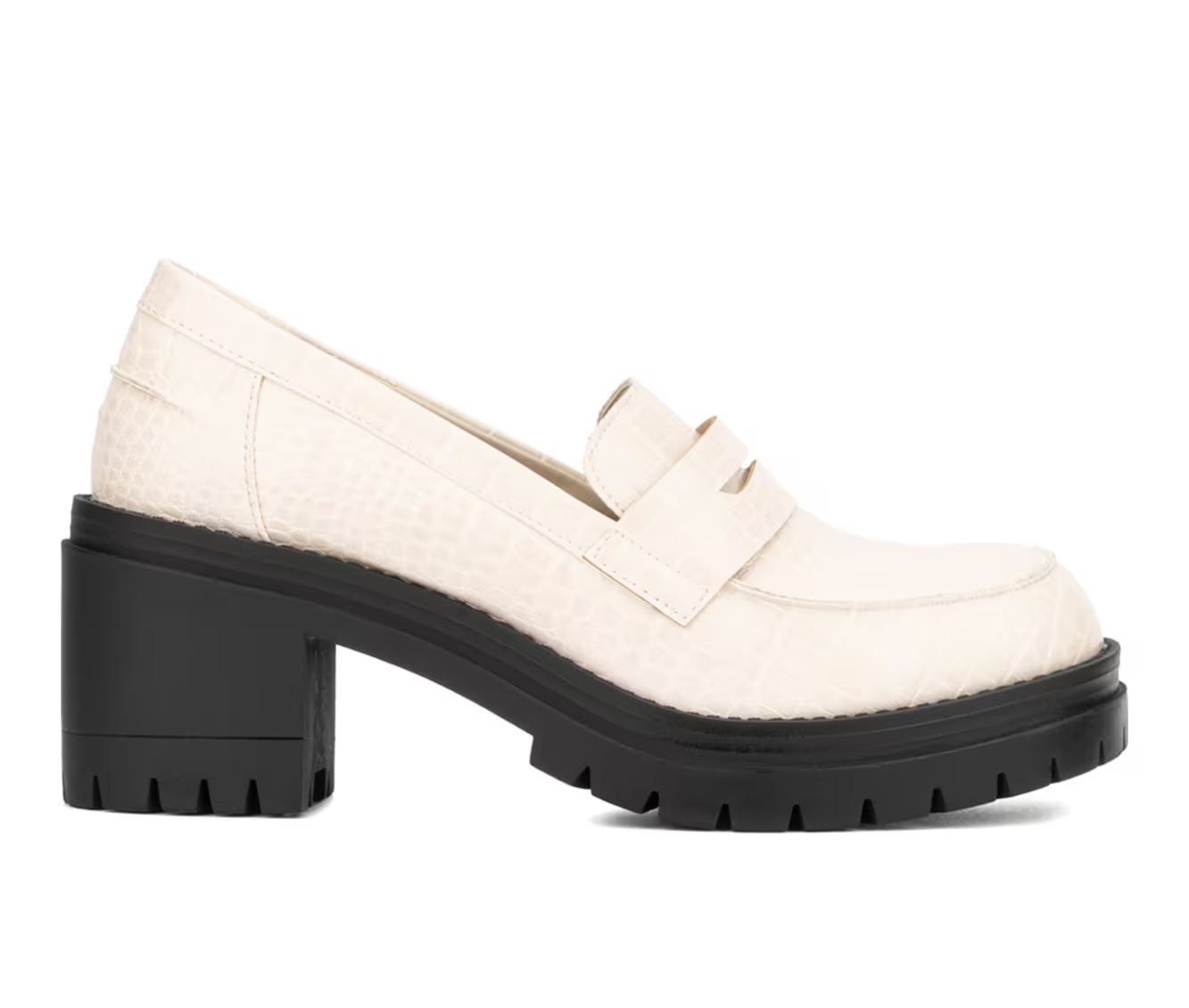Women's New York and Company Penni Heeled Loafers