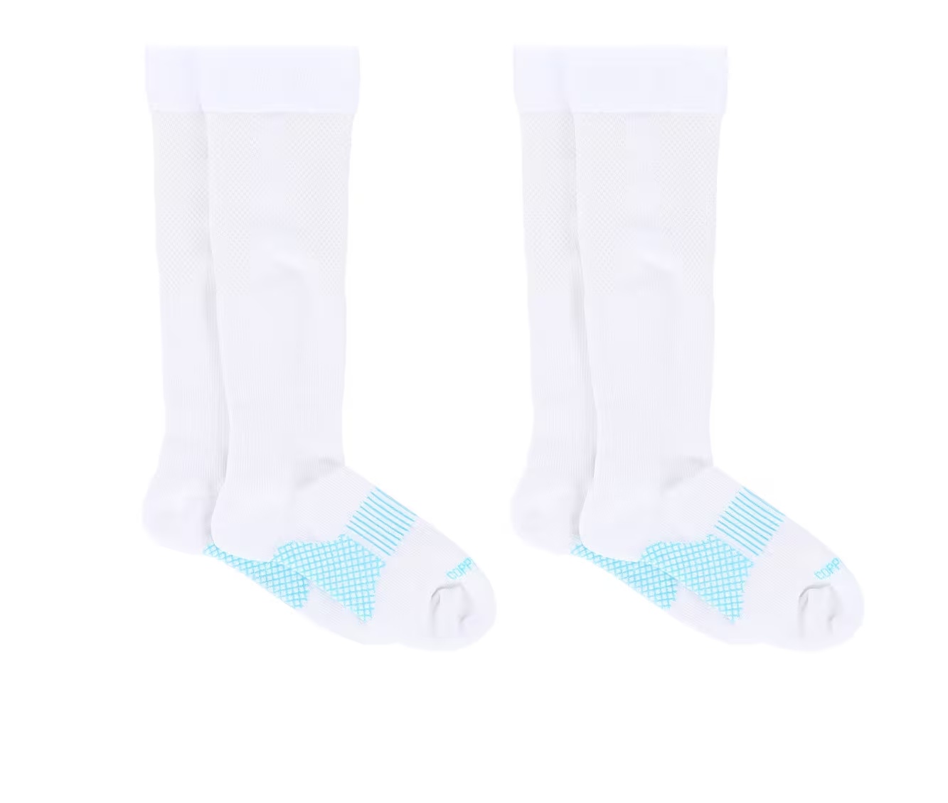 Copper Fit 2 Pack Women's Energy Over Calf Crew Socks