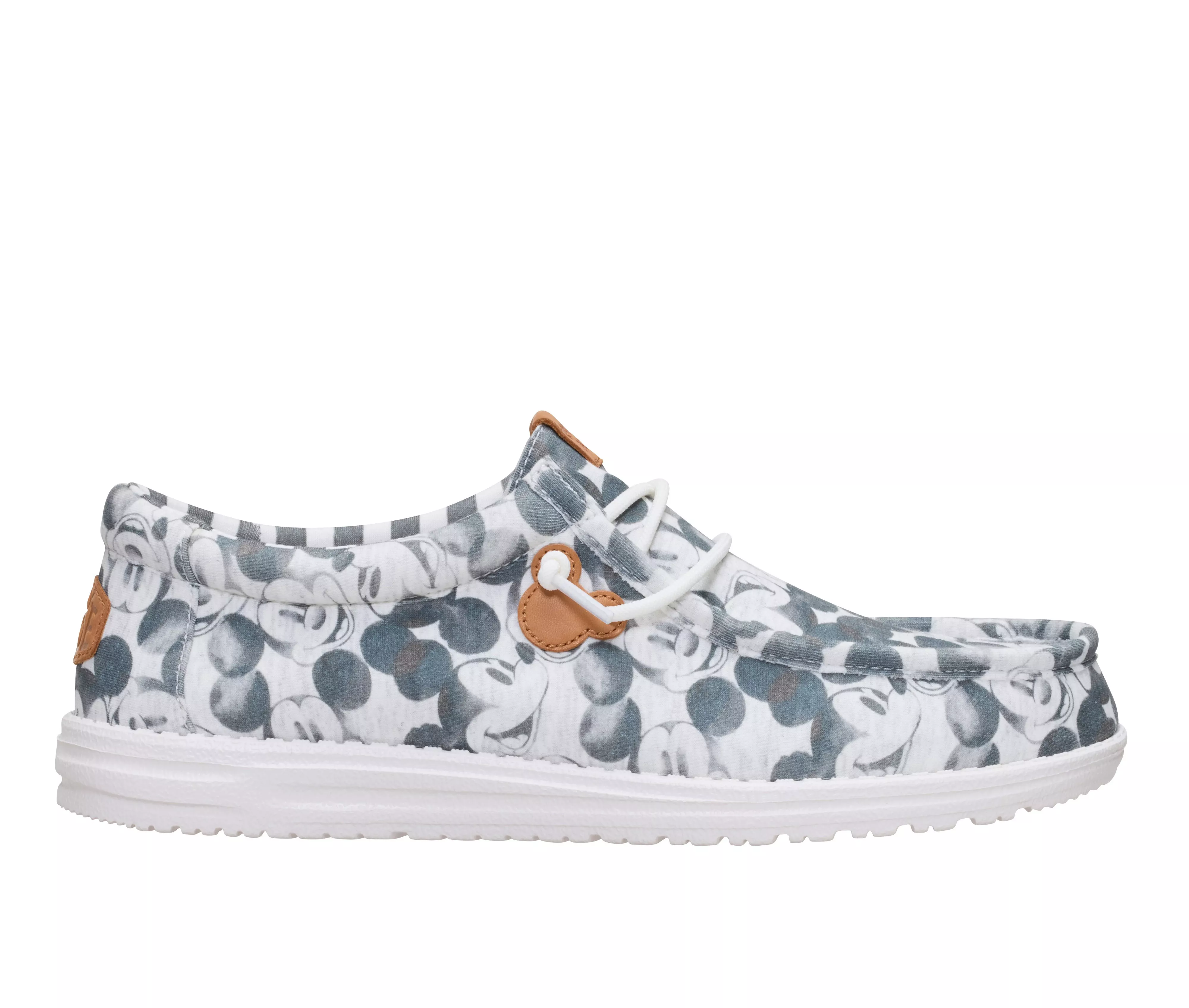 Men's HEYDUDE Wally Mickey Mouse Print Casual Shoes