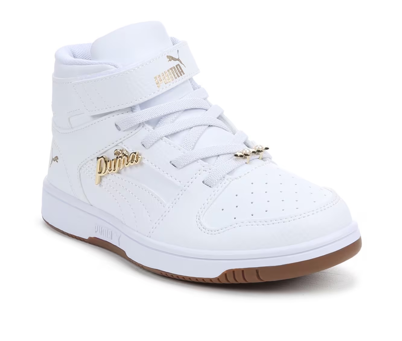 Girls' Puma Little Kid Rebound Layup Bling Sneakers