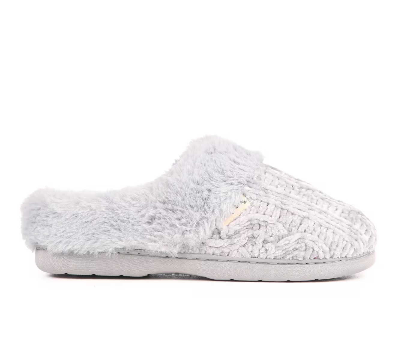 Dearfoams Cable Knit Chenille Slippers