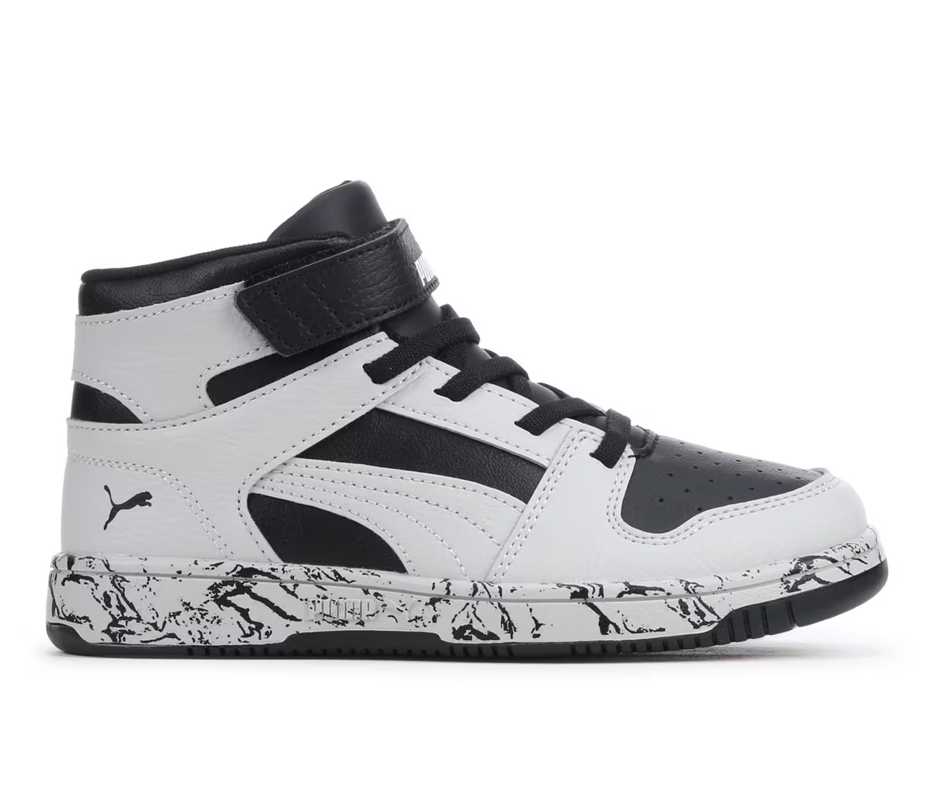 Boys' Puma Little Kid & Big Kid Rebound Layup Mid Marble Sneakers