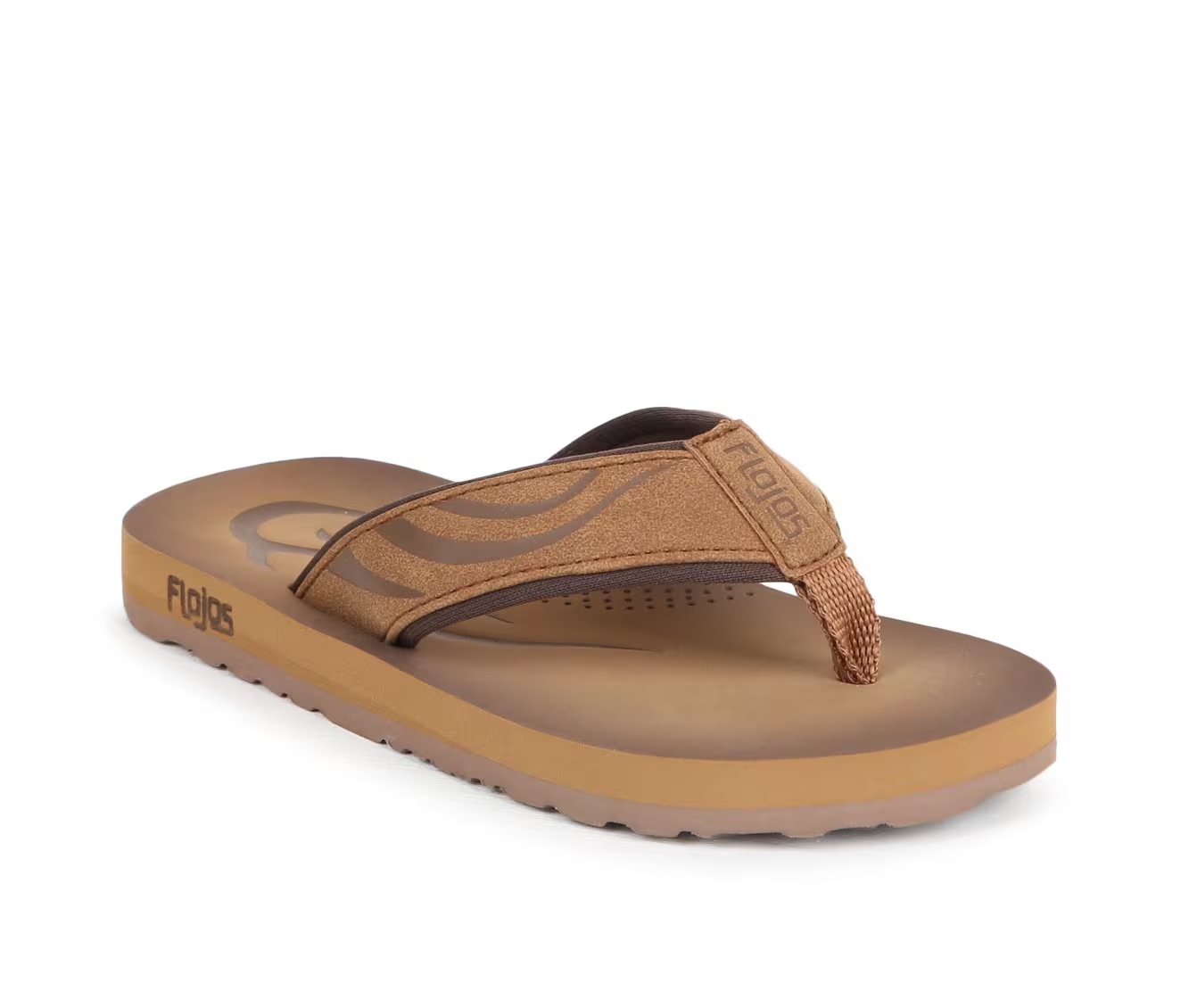 Boys' Flojos Little Kid & Big Kid Cuero Debossed Thong Strap Sandals