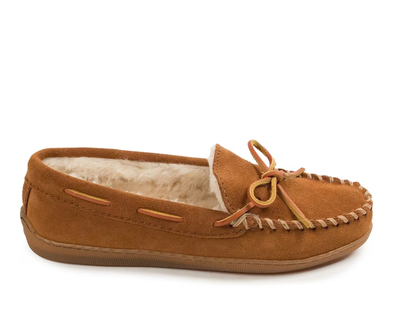 Minnetonka Women's Pile Lined Hardsole Moccasins
