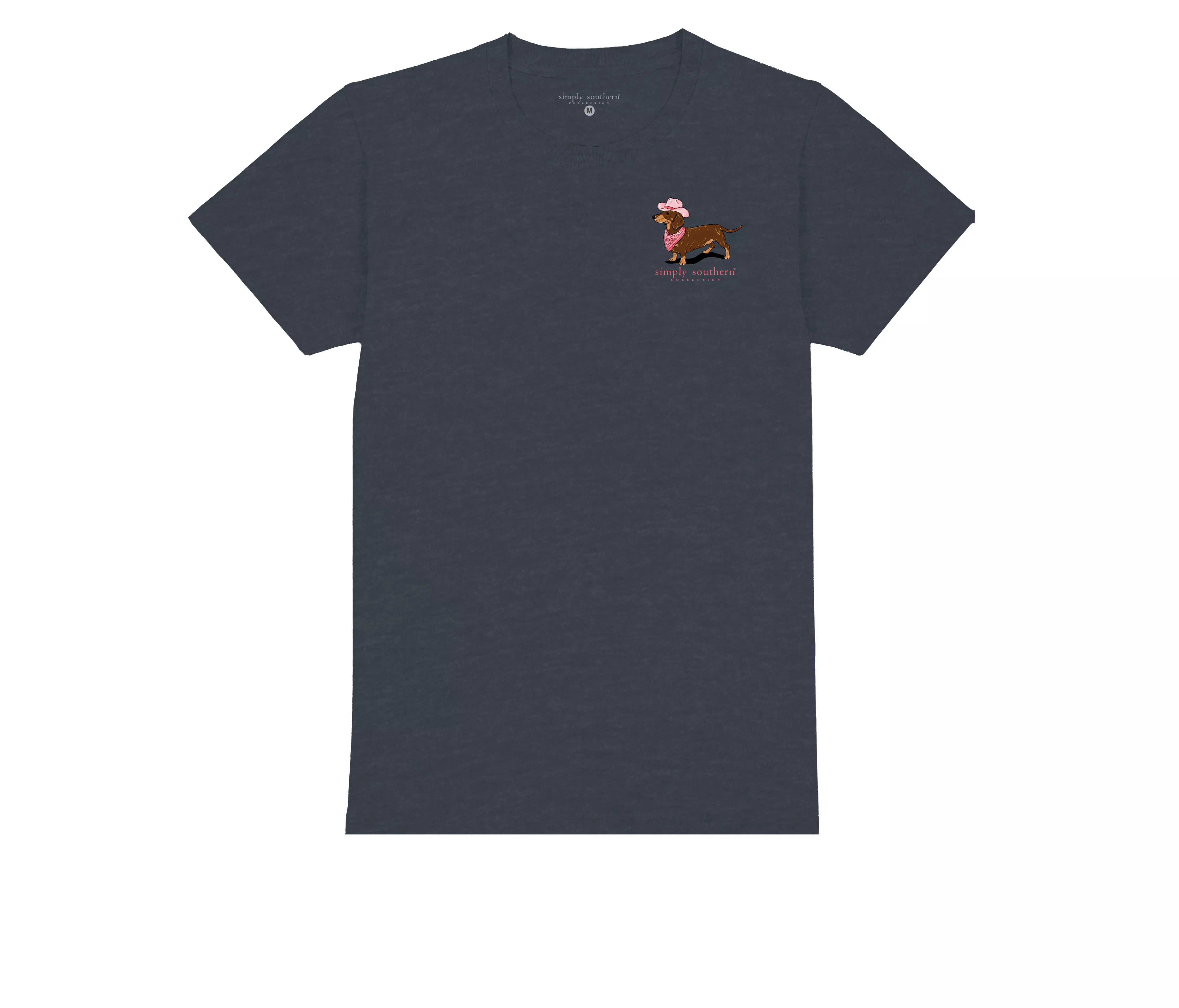 Simply Southern Short Sleeve Smile Heather Navy