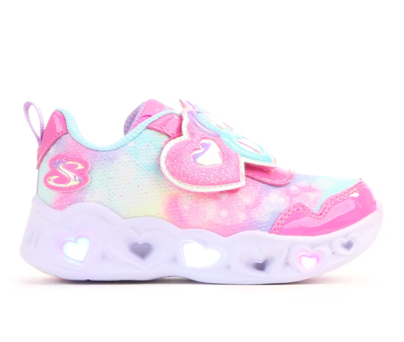 Girls' Skechers Toddler Heart Lights Lovely Light-Up Shoes