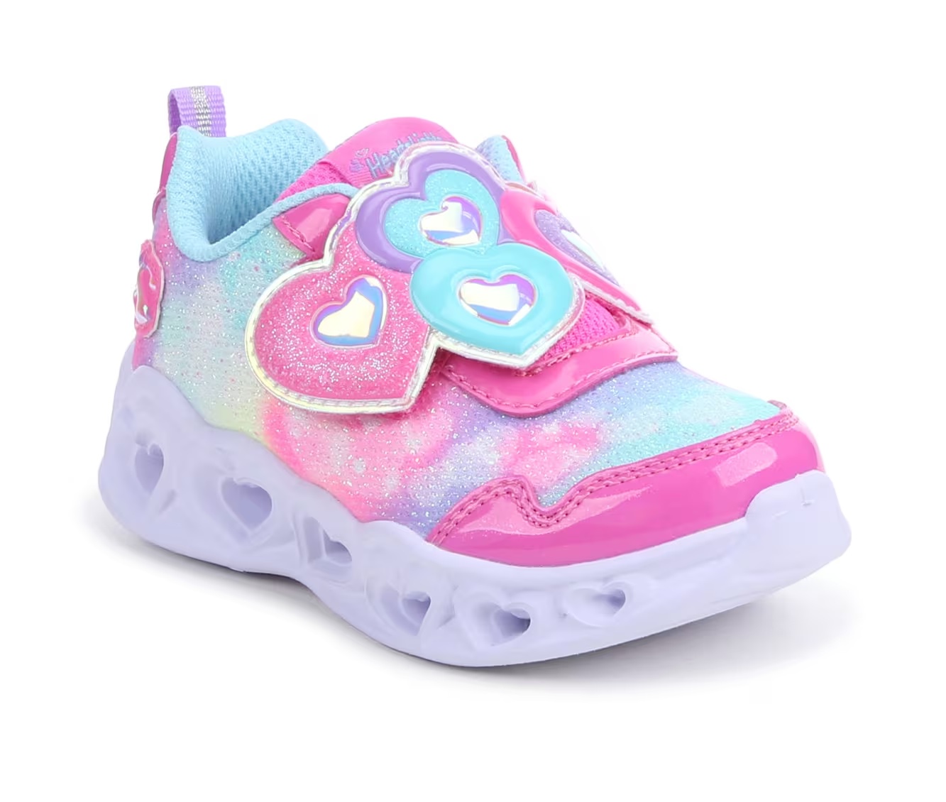 Girls' Skechers Toddler Heart Lights Lovely Light-Up Shoes