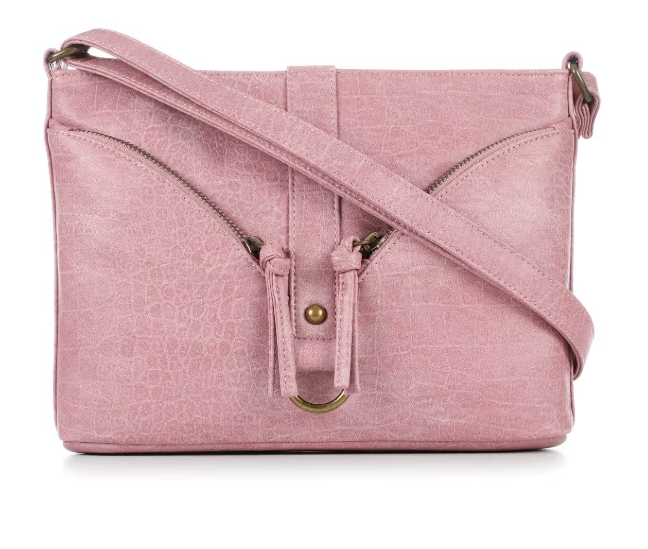 Bueno Of California Croc Washed Pocket Handbag