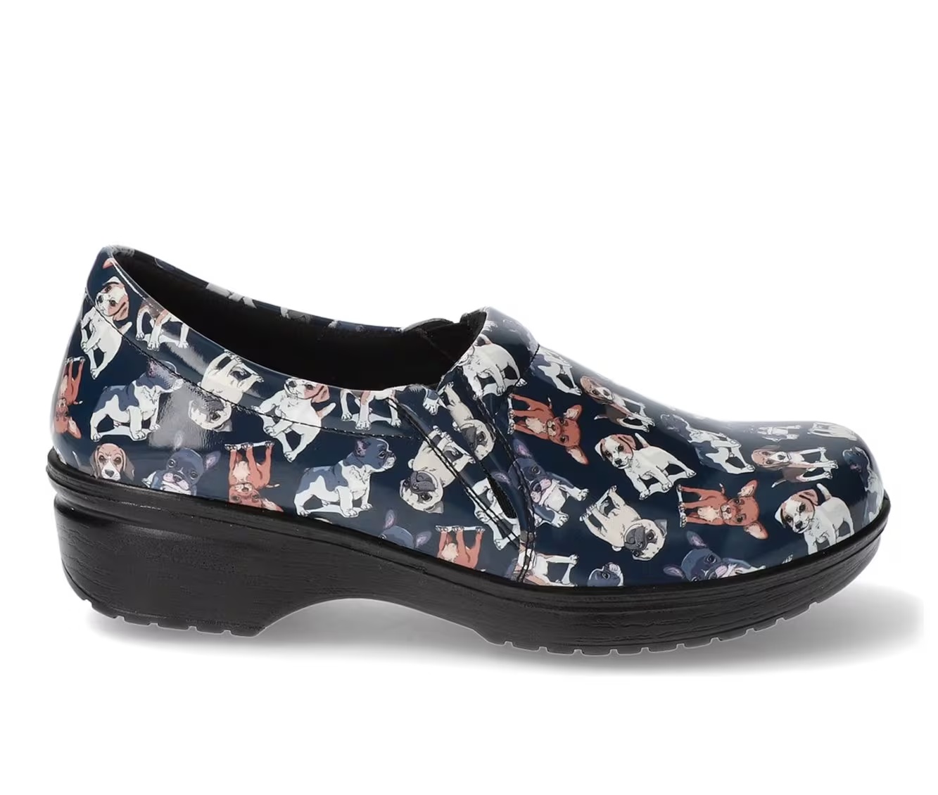 Women's Easy Works by Easy Street Tiffany Navy Puppies Slip Resistant Shoes