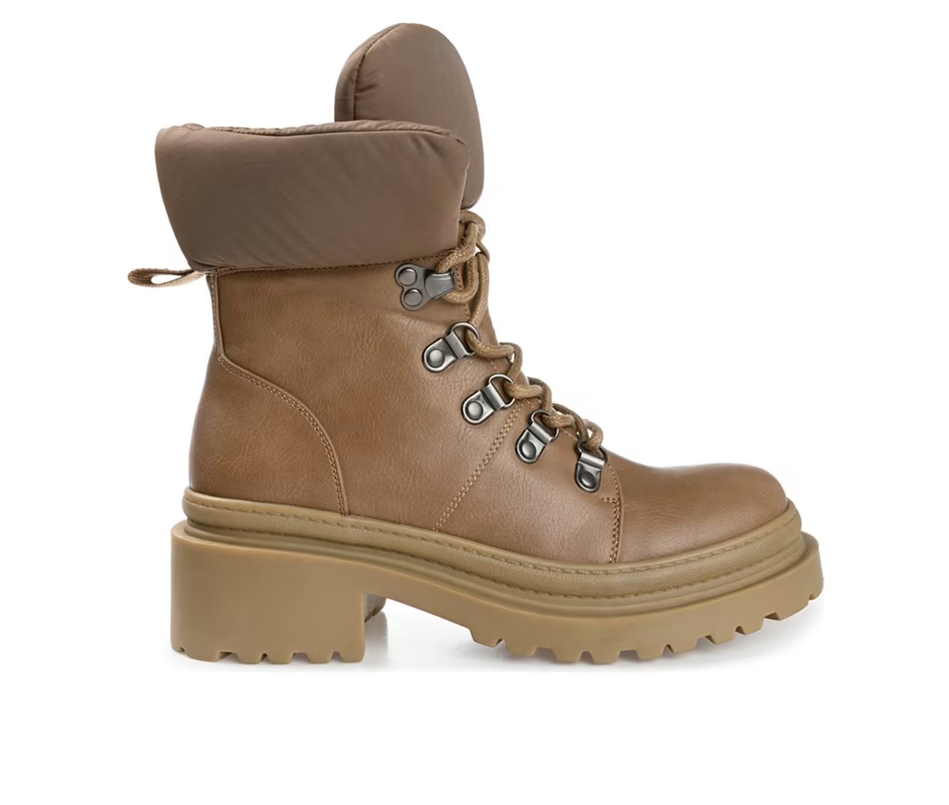 Women's Journee Collection Irrah Heeled Combat Booties
